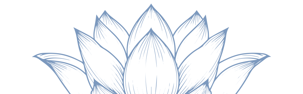Grafik - blaue Lotusblüte